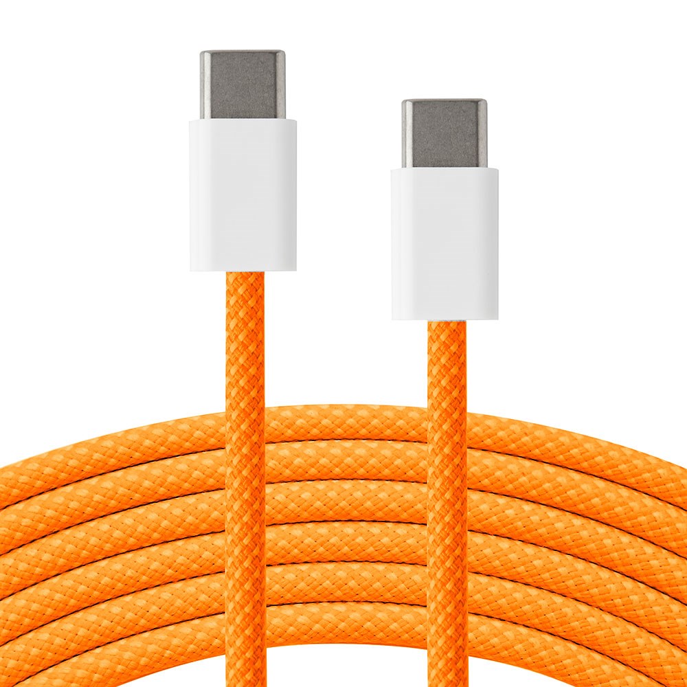 Xceed Braided USB-C till USB-C PD 60W - 2m - Orange
