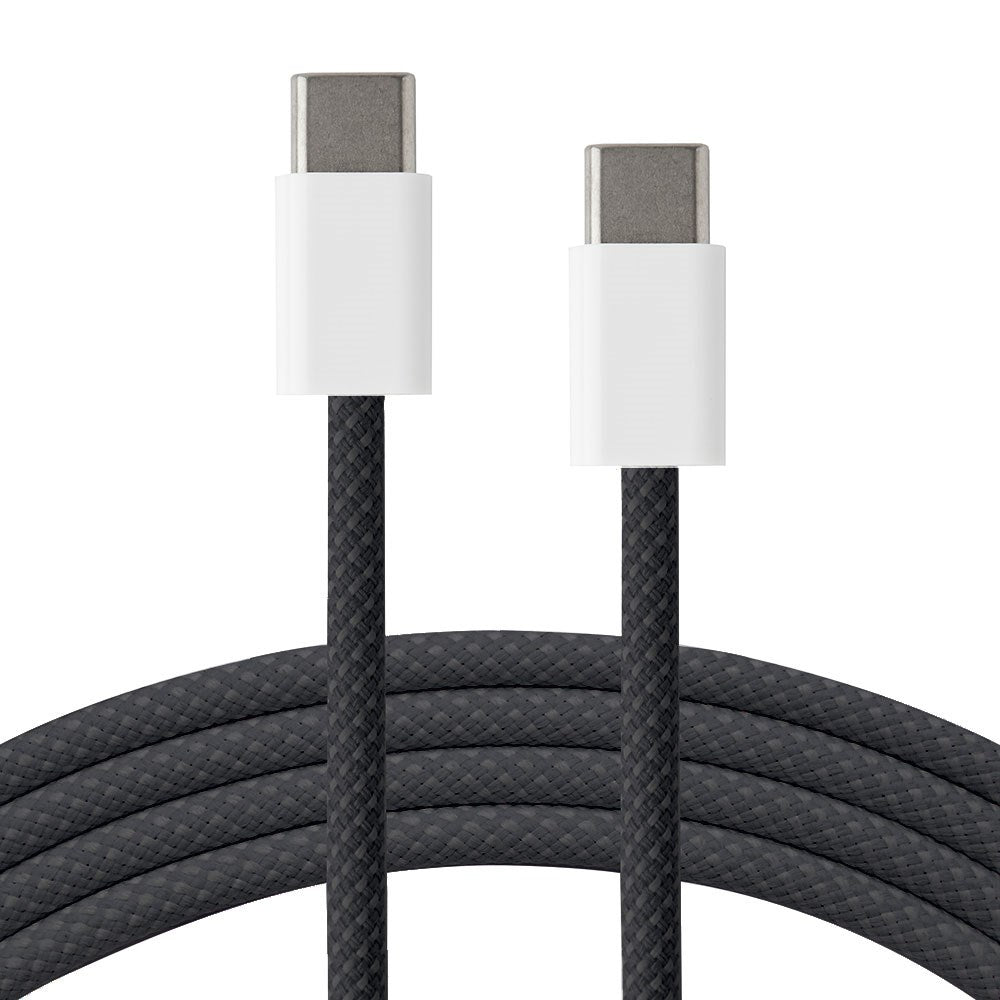Xceed Braided USB-C till USB-C PD 60W - 1m - Svart