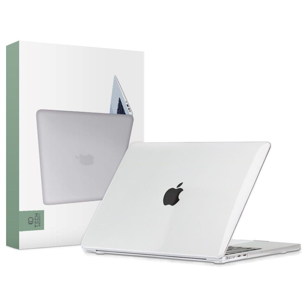 MacBook Air 13" M2/M3/M4 (2022-2025) - Tech-Protect Smartshell Skal - Crystal Clear