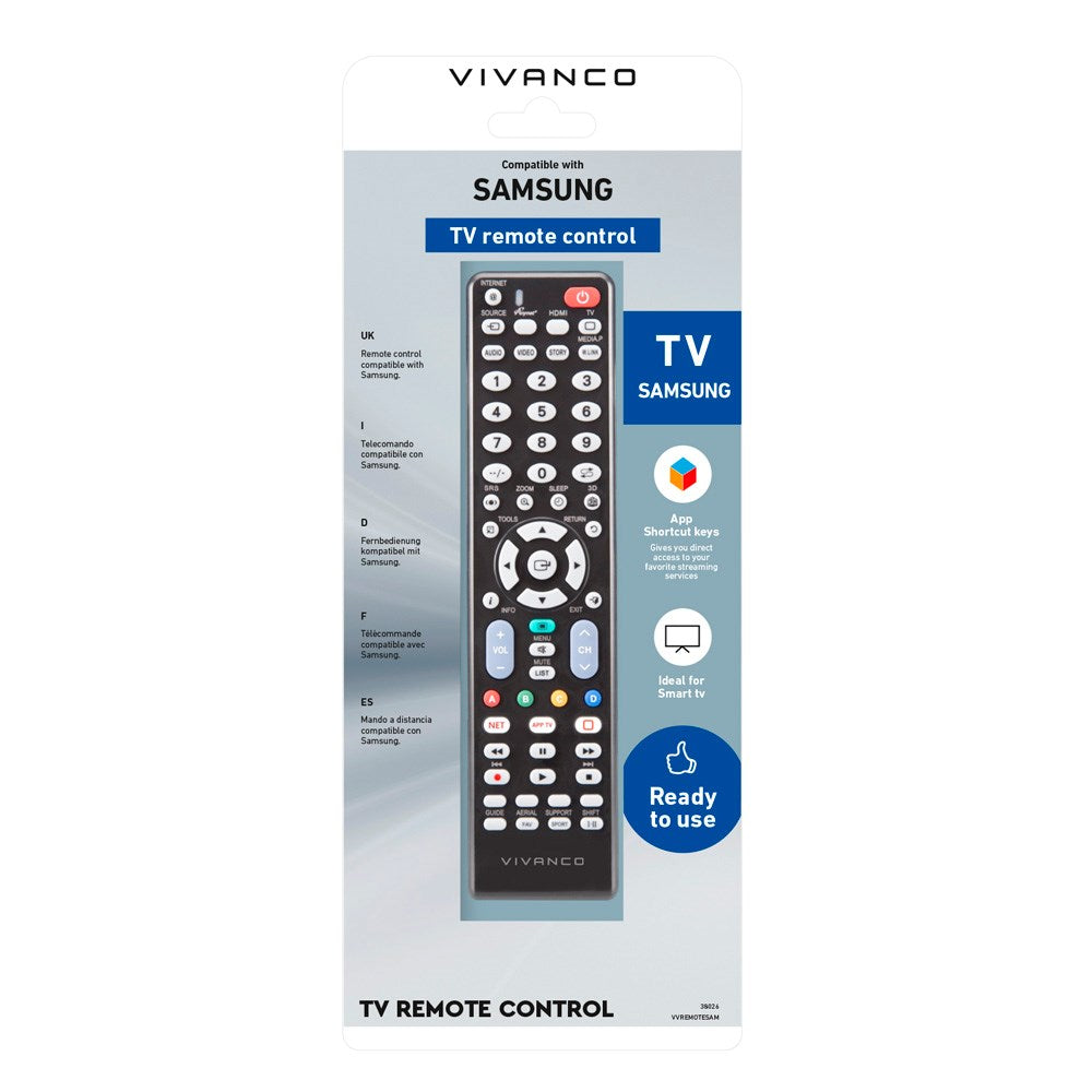 Vivanco Samsung Fjärrkontroll för TV - Svart
