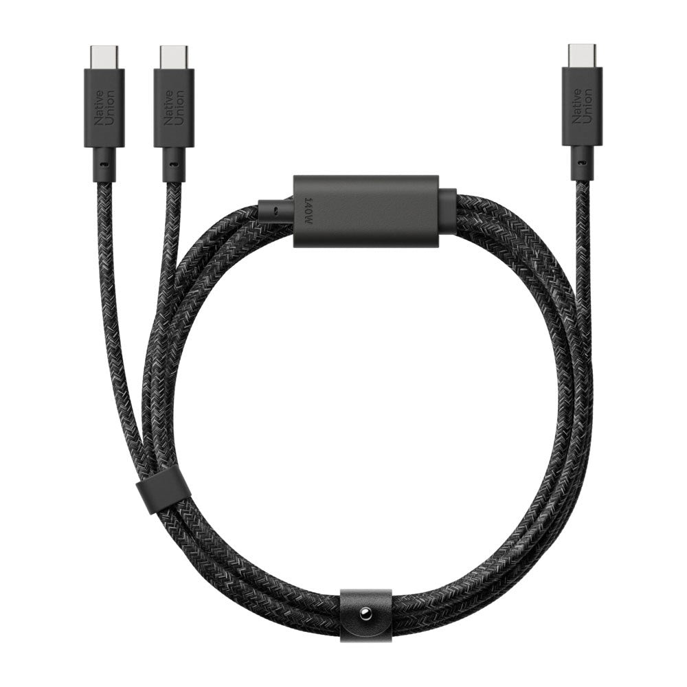 Native Union 2-i-1 USB-C till USB-C Kabel 140W - 2m - Cosmos