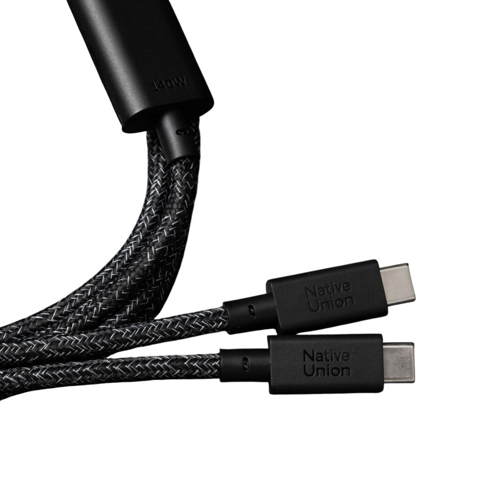 Native Union 2-i-1 USB-C till USB-C Kabel 140W - 2m - Cosmos