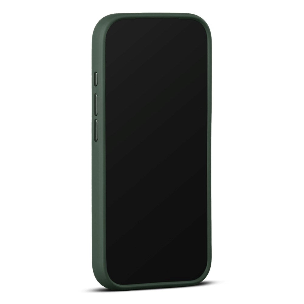iPhone 18 Pro Max WOOLNUT Äkta Läder Skal - MagSafe Kompatibelt - Grön