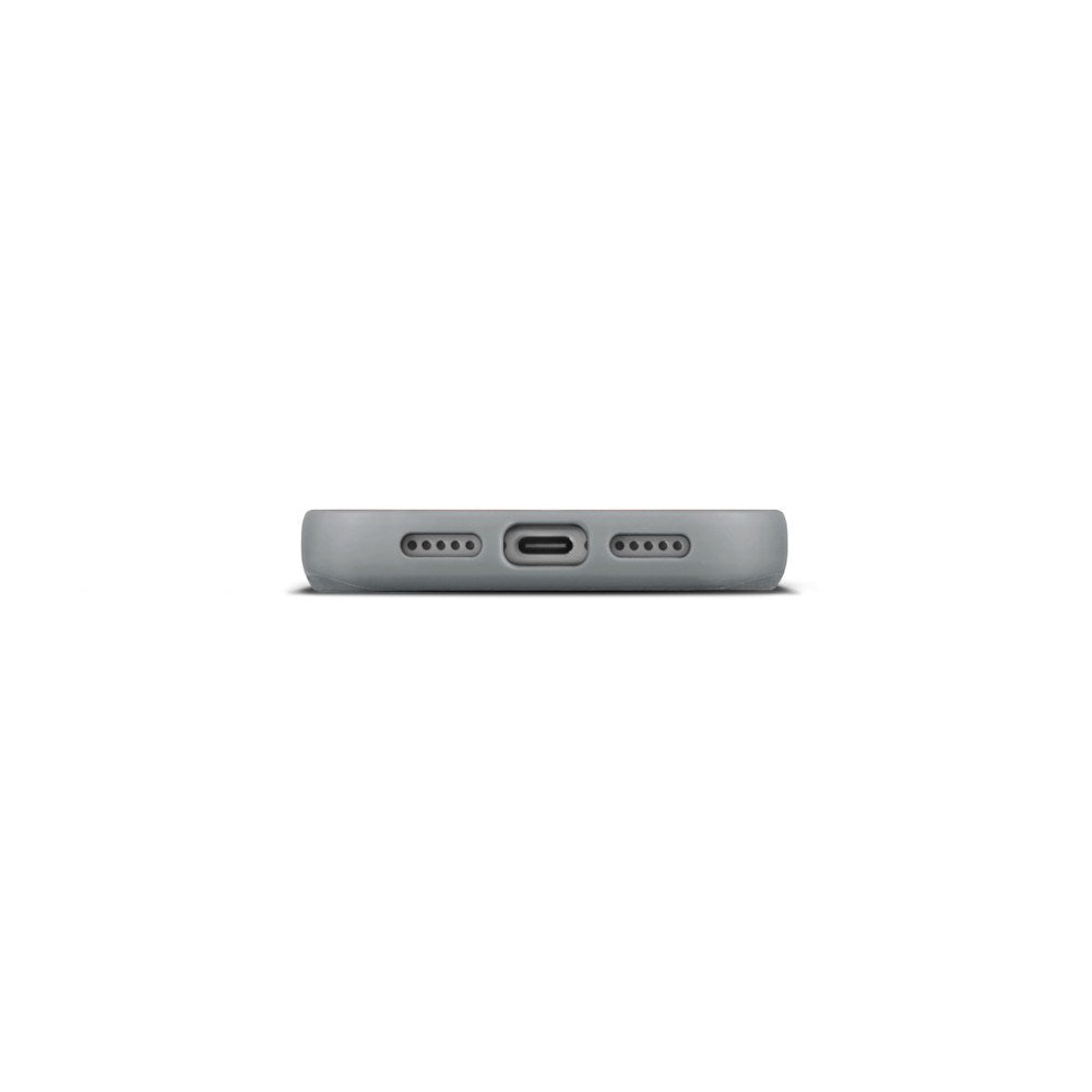 iPhone 18 Pro Max WOOLNUT Äkta Läder Skal - MagSafe Kompatibelt - Grå