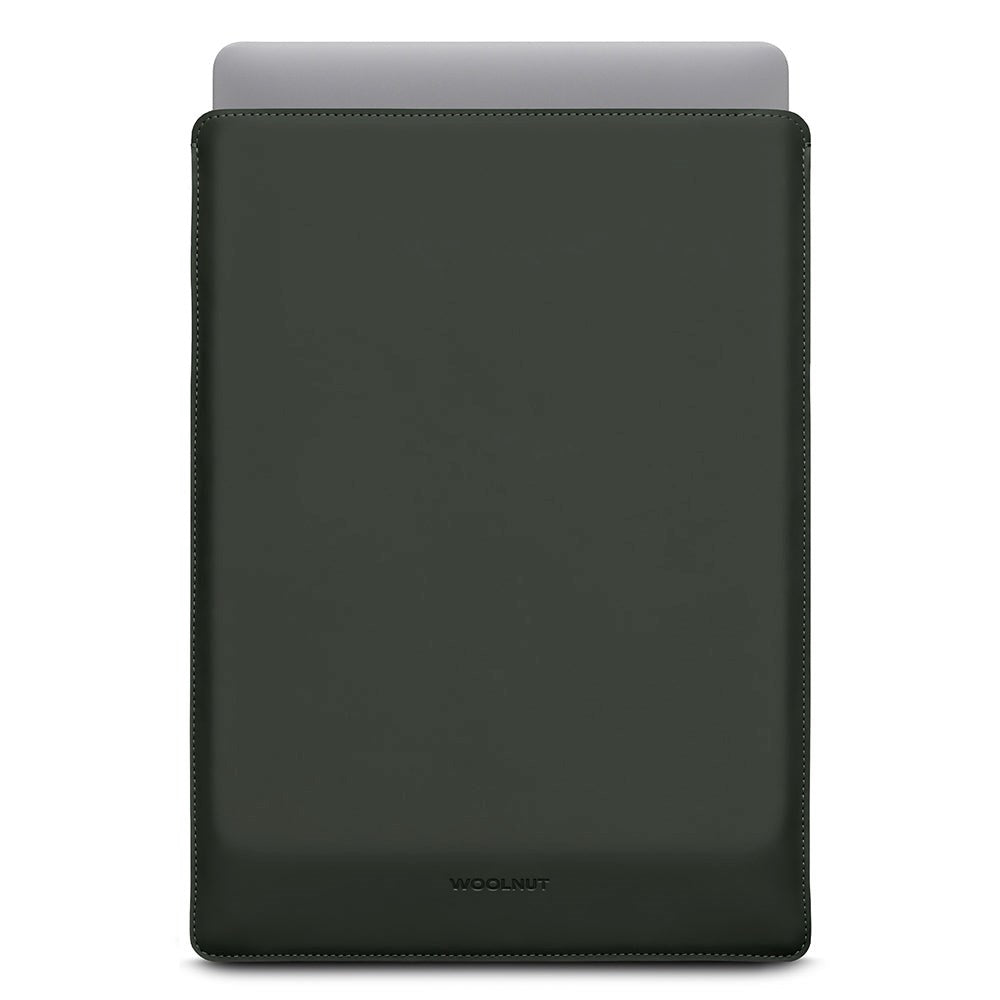 Woolnut Konstläder Sleeve för MacBook / Laptop (370 x 260mm) - Grön