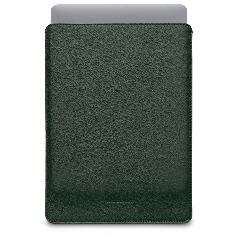 Woolnut MacBook Pro 14" M5 / M4 / M3 / M2 / M1 (2025 / 2021) Äkta Läder Folio Sleeve - 24.5 x 33 cm - Grön