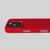 iPhone 16 Pro Nudient Thin Case Skal - MagSafe-Kompatibelt - Cherry Red Gloss