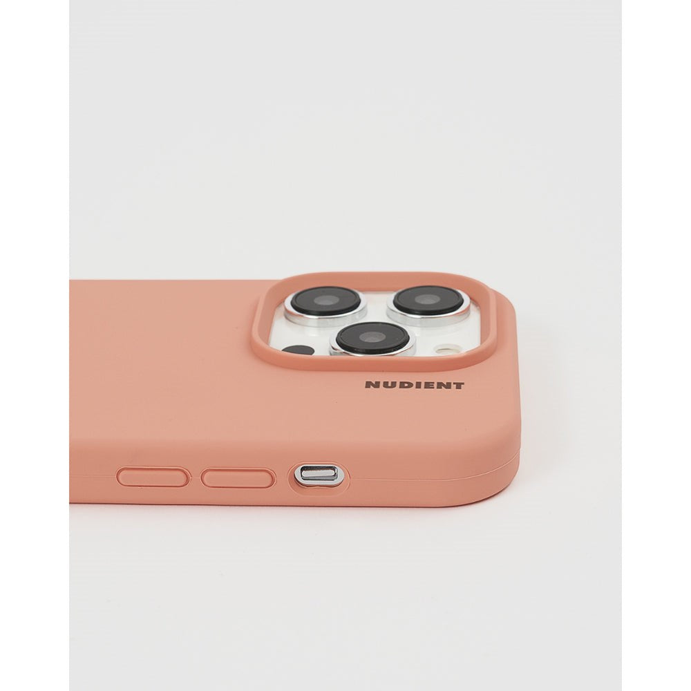 Nudient iPhone 14 Base Silikon Skal - Peach Orange