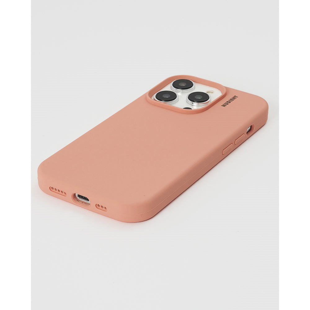 Nudient iPhone 14 Base Silikon Skal - Peach Orange