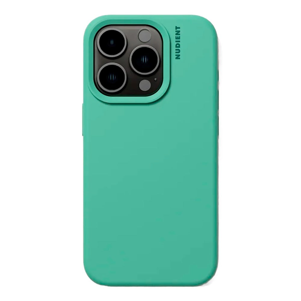 Nudient iPhone 15 Pro Base Silikon Skal - Mint Green