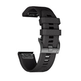 Universal Garmin 26mm QuickFit Rem Tech-Protect Smooth Strap - Svart