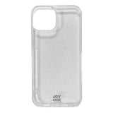 iPhone 14 / 13 Joy Case Flexibelt Plast Skal med Glitter - Genomskinlig / Silver