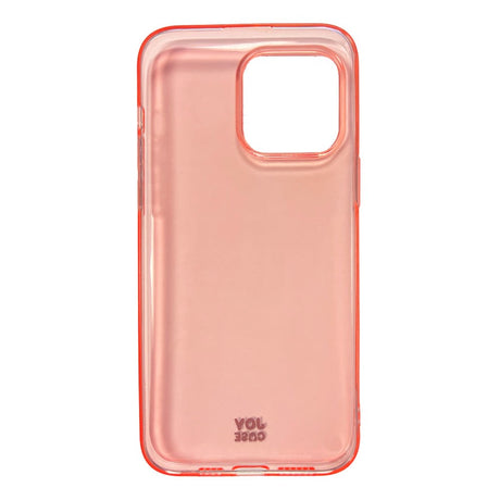 iPhone 14 Pro Max Joy Case Flexibelt Plast Skal - Genomskinlig / Pink