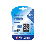 Verbatim Premium MicroSDXC Class 10 Memory Card m. 128 GB & kameraadapter