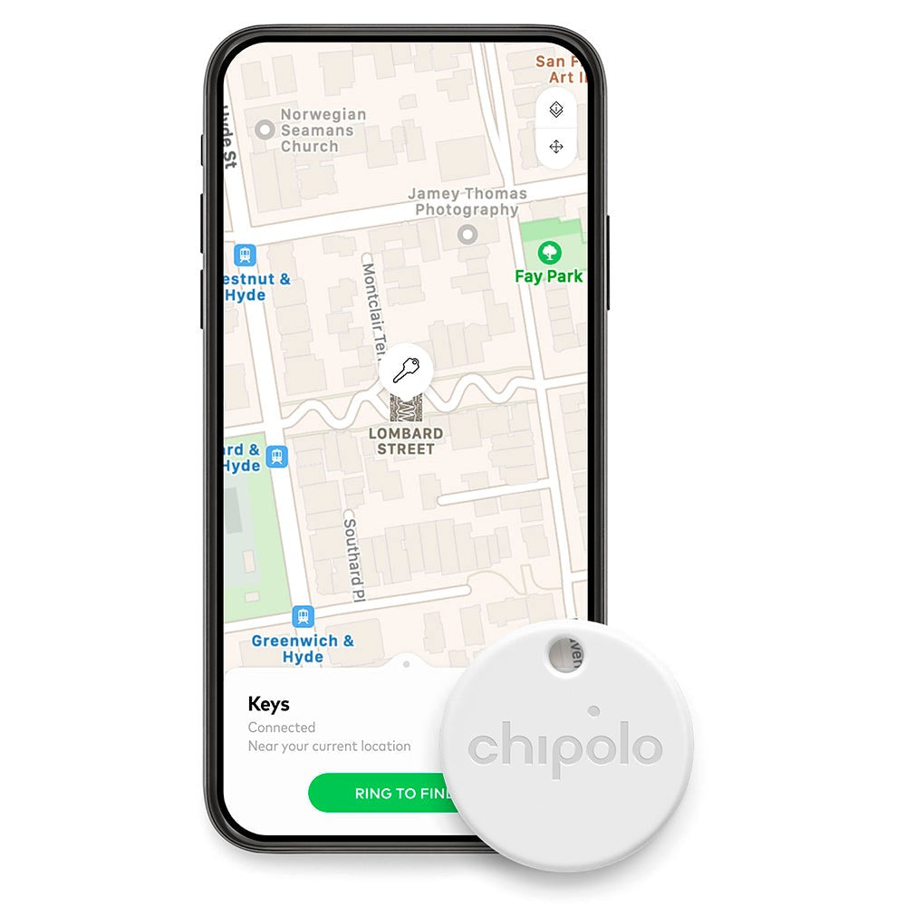 Chipolo ONE - Bluetooth GPS Tracker - Vit