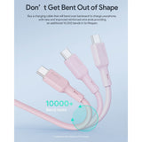 Aukey CB-SCC101 100W USB-C till USB-C-Kabel - 1m - Rosa