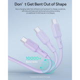 Aukey CB-SCC101 100W USB-C till USB-C-Kabel - 1m - Lila