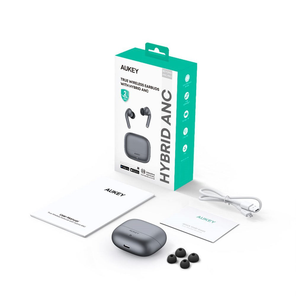 Aukey EP-B1 True Wireless Hörlurar BEYOND PRO med ANC – In-Ear – Svart