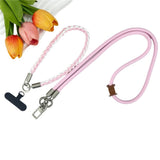 Flätad 3-i-1 Mobilrem - 90cm / 30cm - Rosa