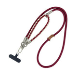 Flätad 3-i-1 Mobilrem - 90cm / 30cm - Röd