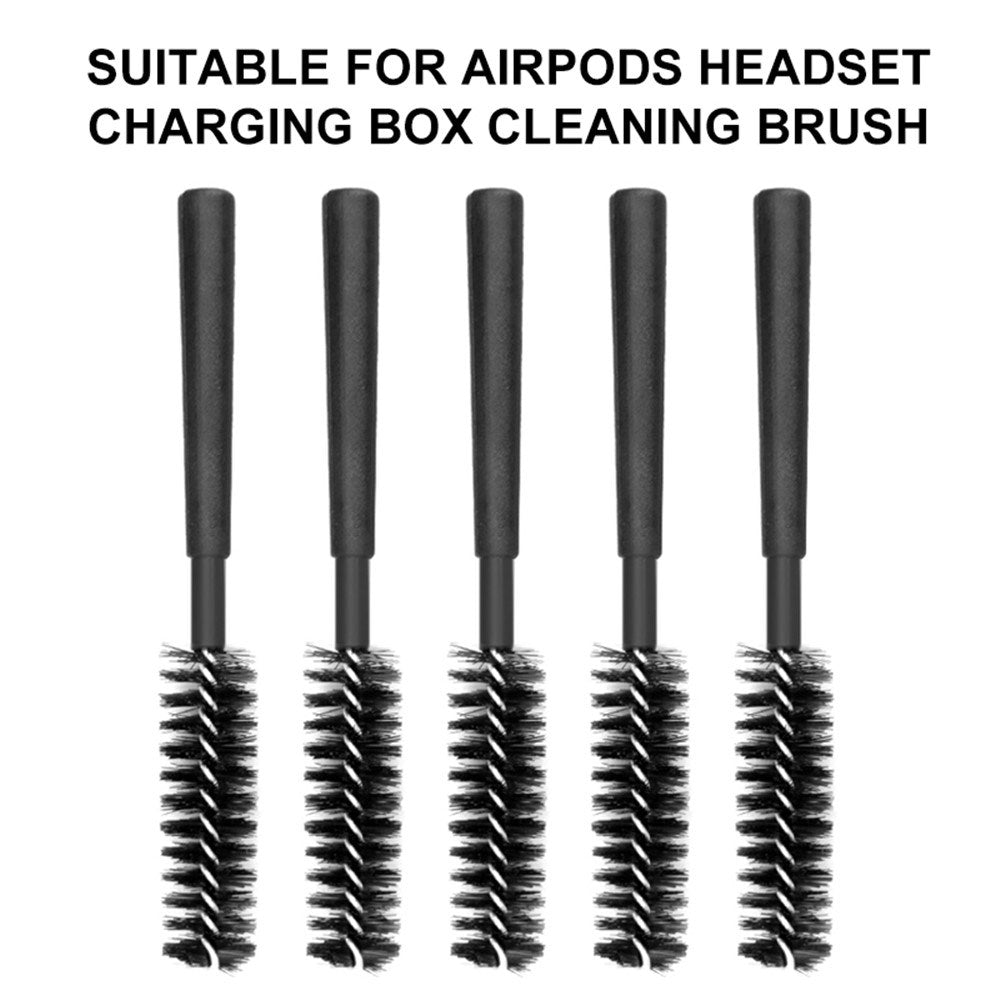 Rengöringsborstset för AirPods / Earbuds Laddningsetui - 5 st - Svart