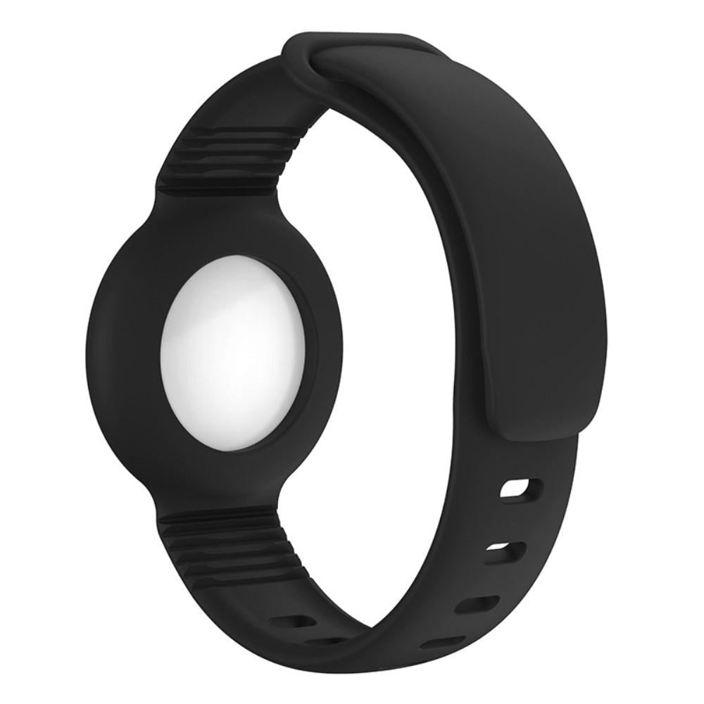 AirTag Silicone Wristband - Svart