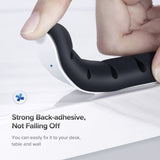 Flexibel & Självhäftande Kabelhållare med 7 Platser - Svart