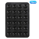 Silicone Suction Cup Mobile Holder - 10-Pack - Svart