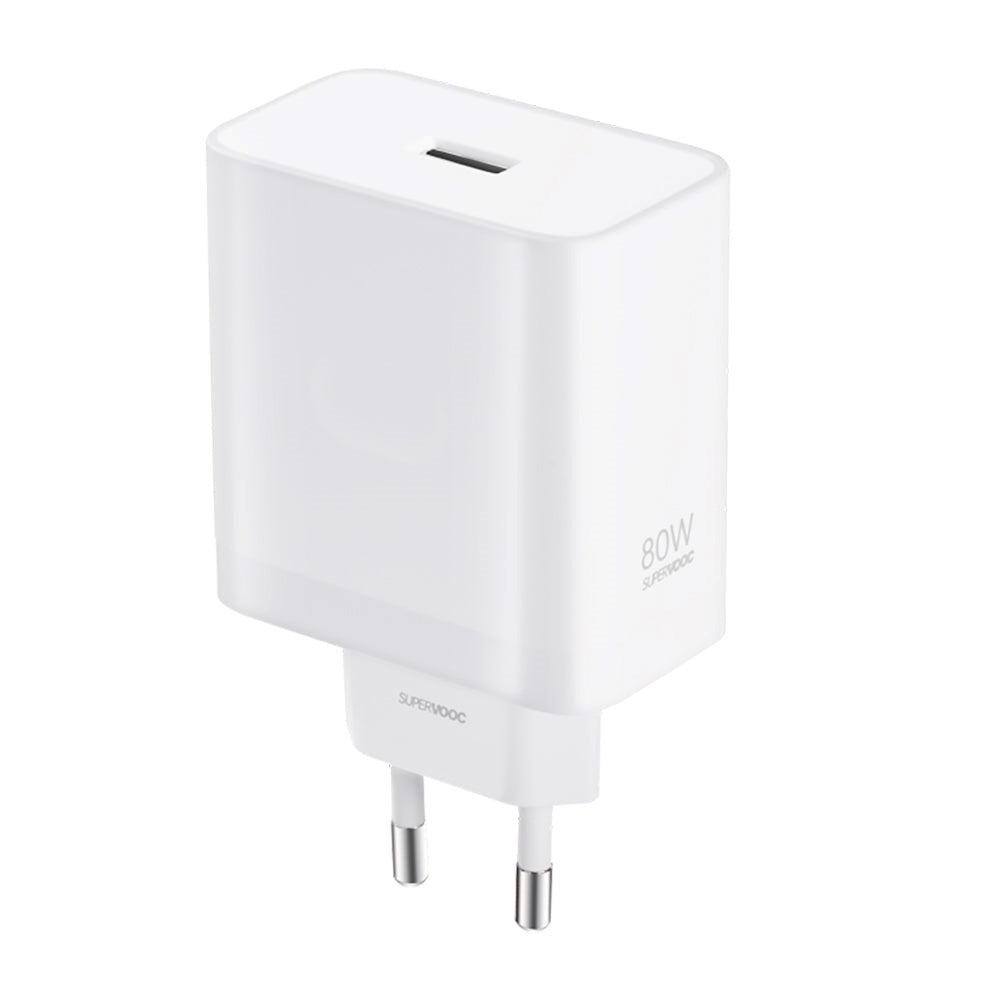 Original OnePlus Supervooc 80W Väggladdare USB-A - Vit