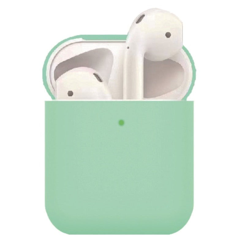 Apple AirPods (1. & 2. Gen.) Tunn silikonfodral - mörkgrön