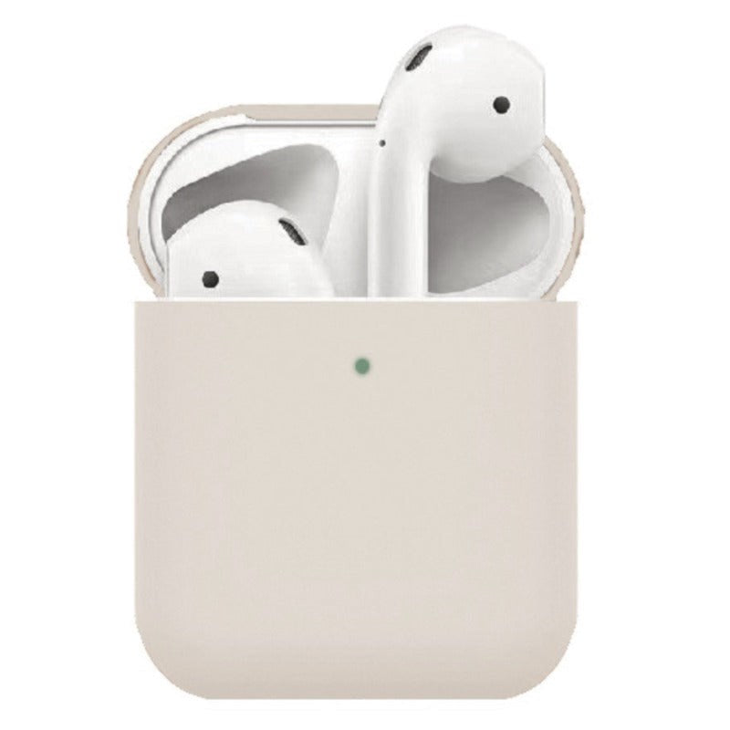 Apple AirPods (1. & 2. Gen.) Tunn silikonfodral - beige