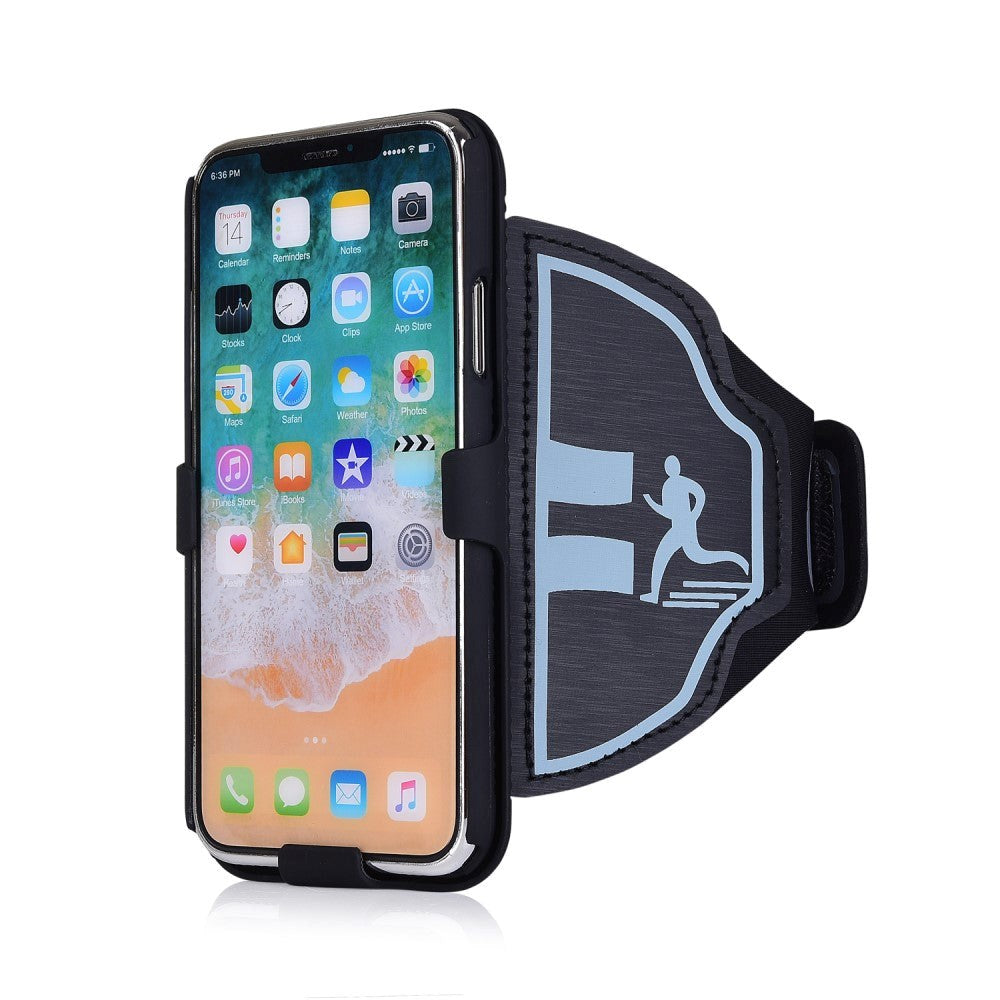 iPhone X / Xs armband m. Avtagbart skal Svart