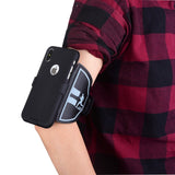 iPhone X / Xs armband m. Avtagbart skal Svart