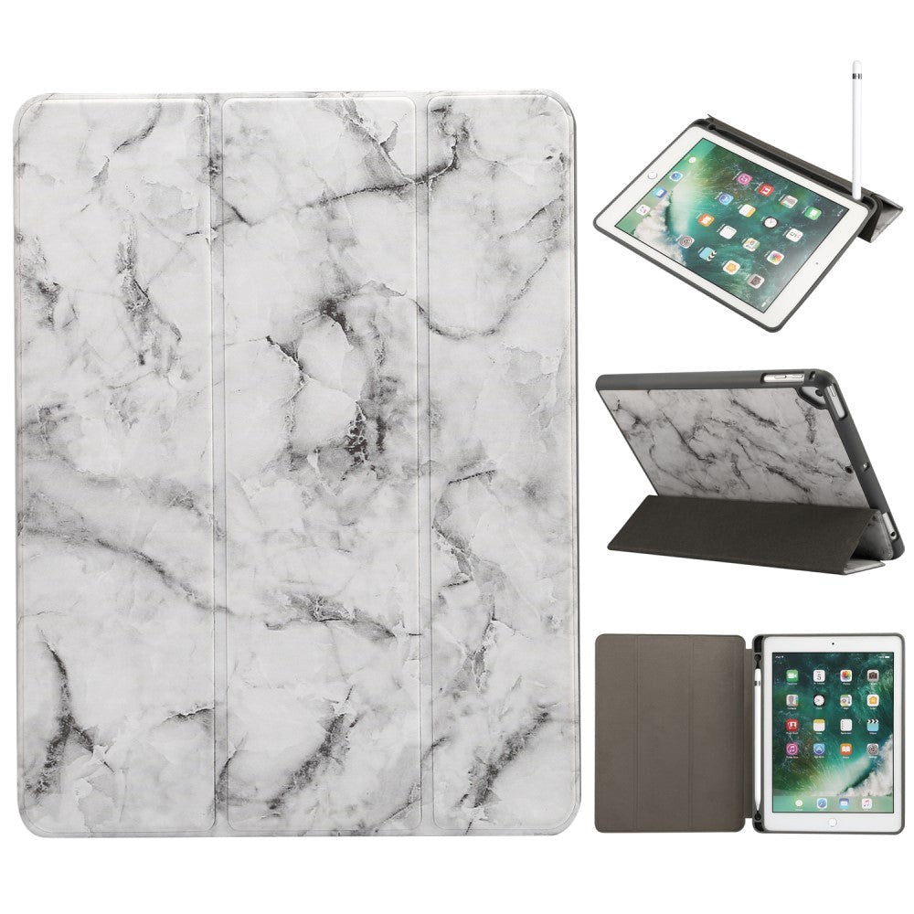 iPad Fodral - Sindal Marble Series Total Protection Fodral - Grå Marmor