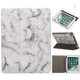 iPad Fodral - Sindal Marble Series Total Protection Fodral - Grå Marmor