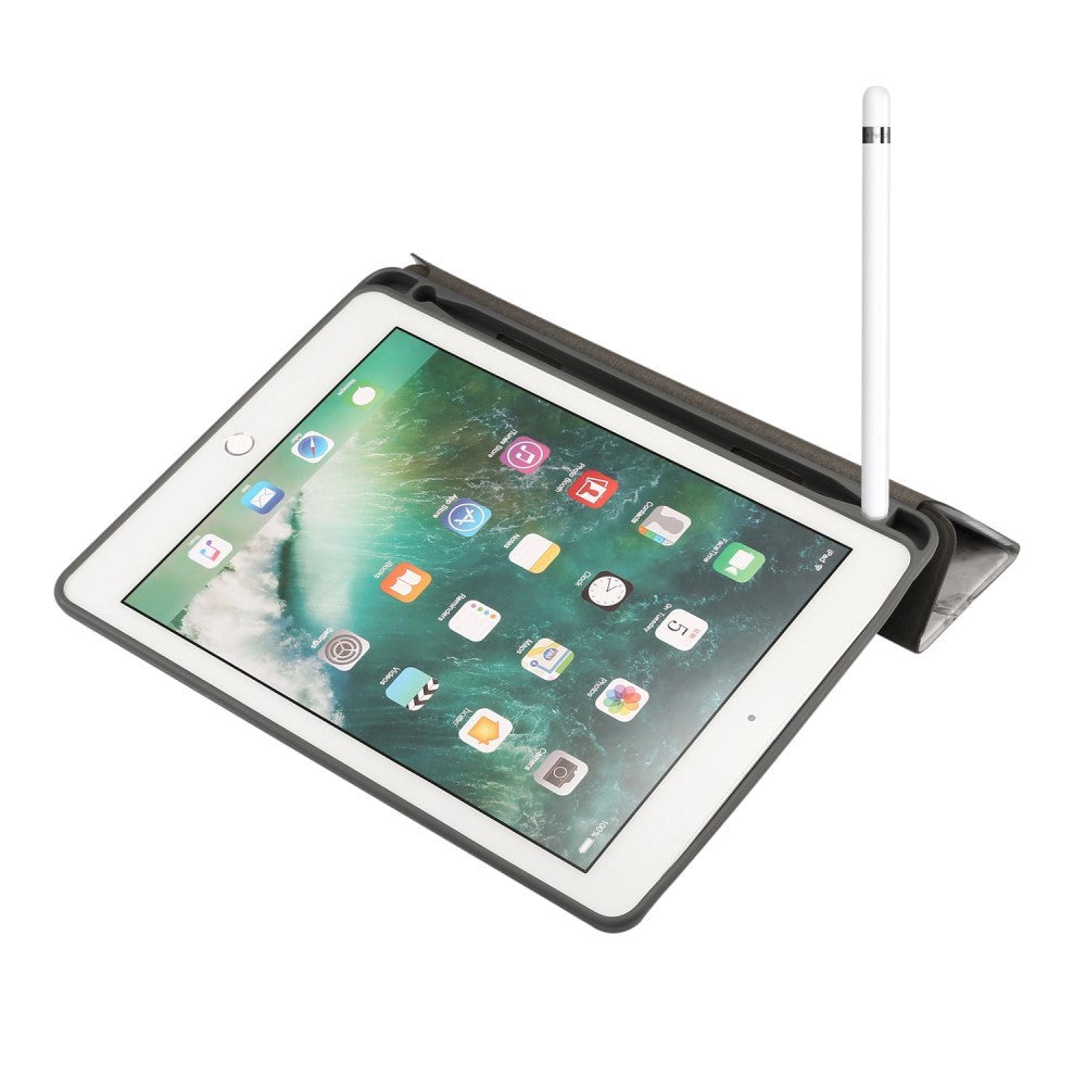 iPad Fodral - Sindal Marble Series Total Protection Fodral - Grå Marmor