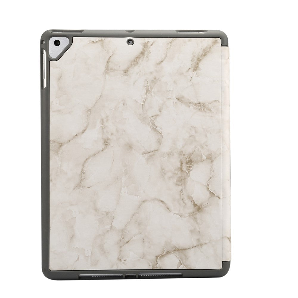 iPad Fodral - Sindal Marble Series Total Protection Fodral - Sandgrå Marmor