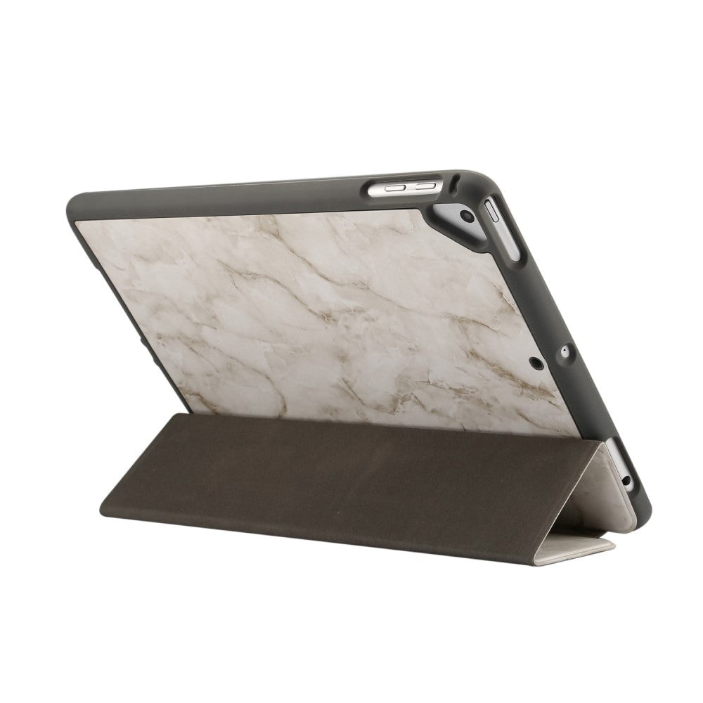 iPad Fodral - Sindal Marble Series Total Protection Fodral - Sandgrå Marmor