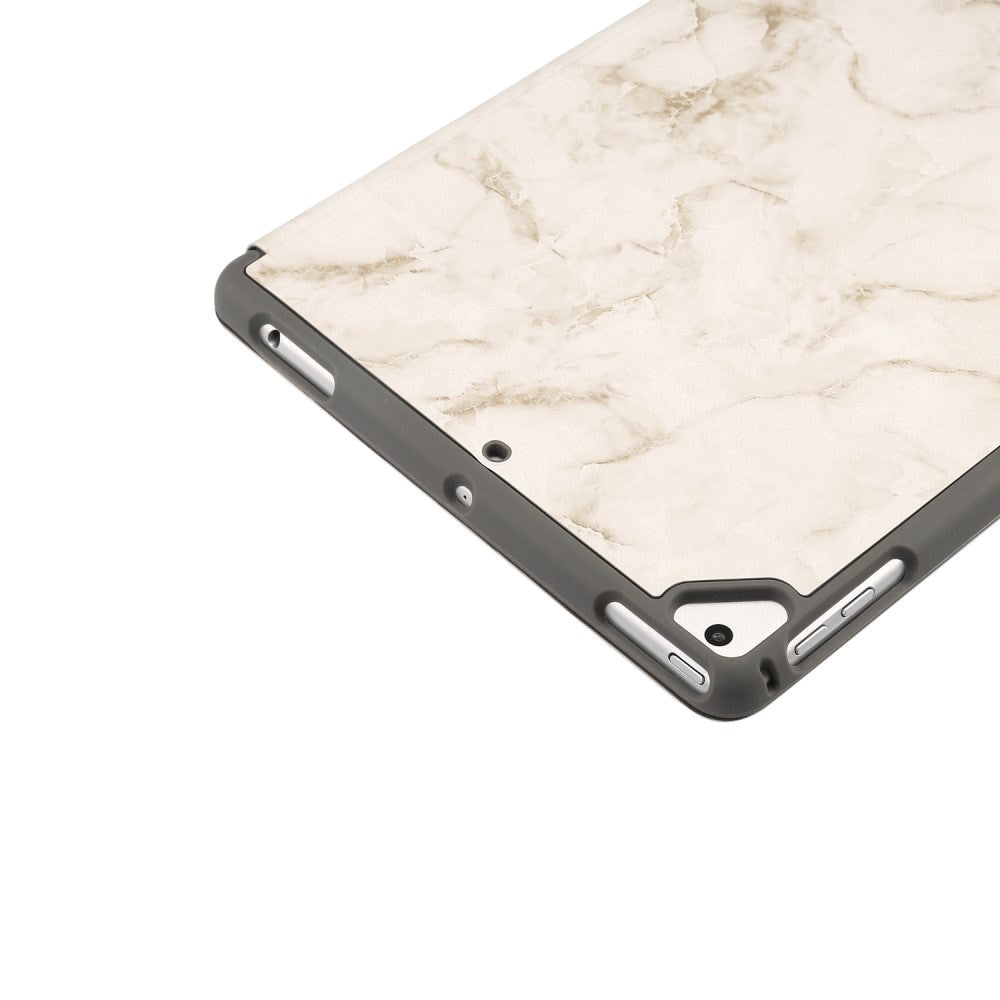 iPad Fodral - Sindal Marble Series Total Protection Fodral - Sandgrå Marmor