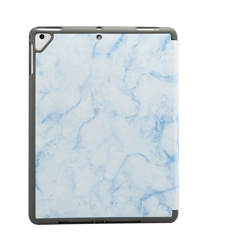 iPad Fodral - Sindal Marble Series Total Protection Fodral - Misty Blue Marmor