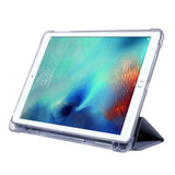 iPad 9.7" (2018 / 2017) / iPad Air / iPad Air 2 Tri-fold Fodral med Apple Pencil Hållare - Lila