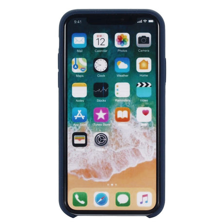 iPhone X / Xs mjukt silikonfodral - Dark Blue Vol. 2