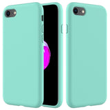 iPhone SE (2022/2020) / 8 / 7 Skal Silikon - Cyan Vol. 2