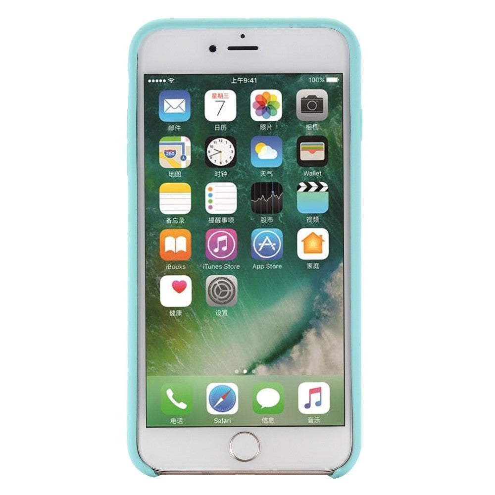 iPhone SE (2022/2020) / 8 / 7 Skal Silikon - Cyan Vol. 2