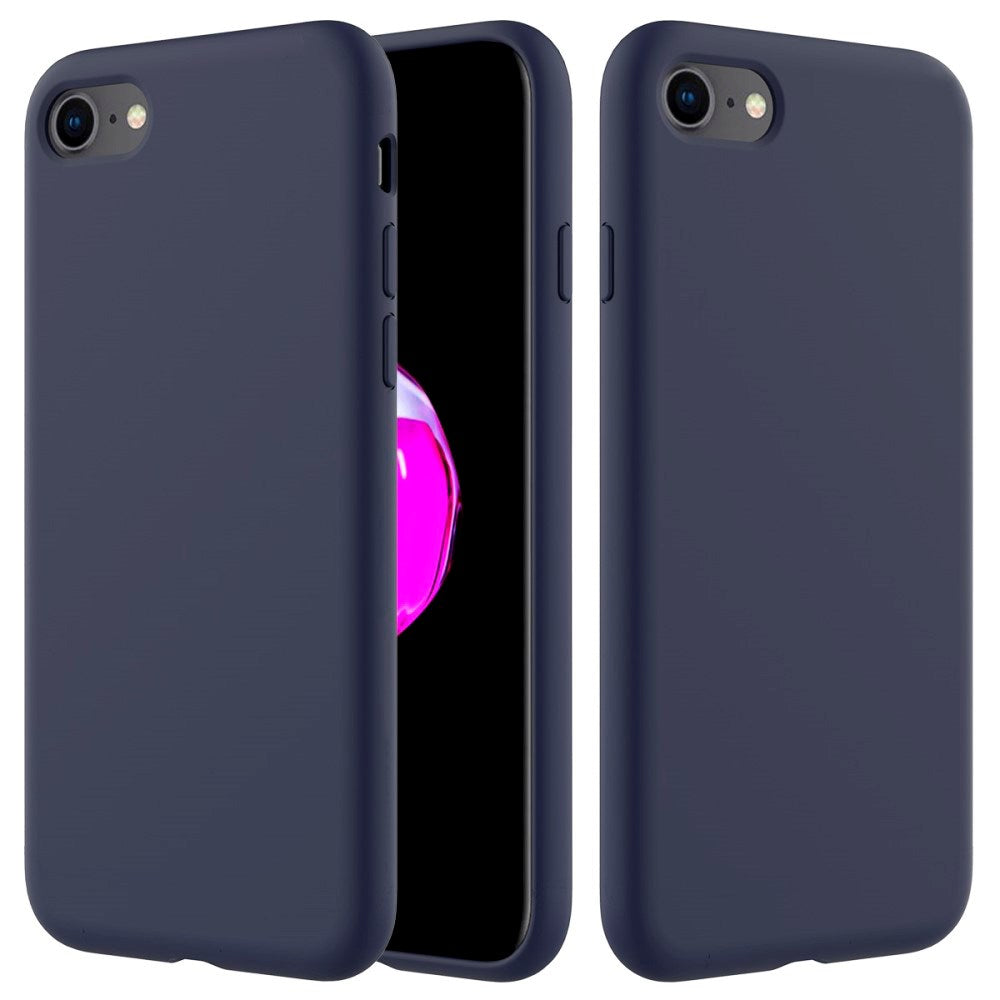 iPhone SE (2022/2020) / 8 / 7 Skal Silikon - Mörkblå Vol. 2