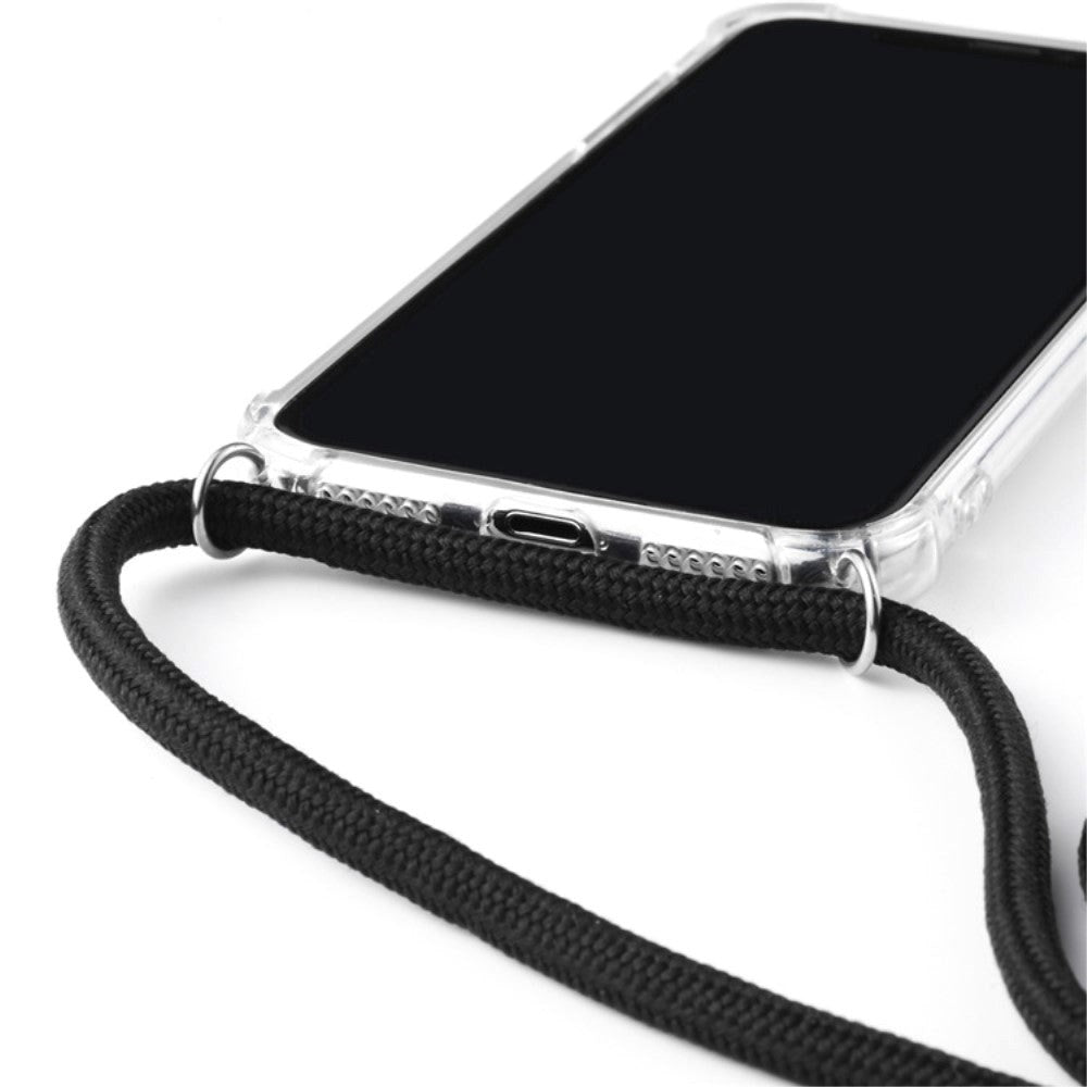 iPhone X / Xs Flexibelt plastskal m. Handband - Svart