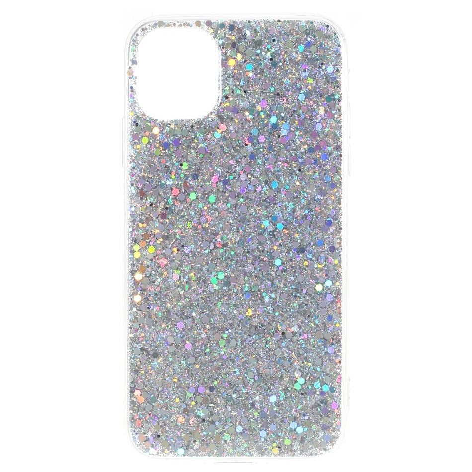 iPhone 11 Skal - Silver Glitter