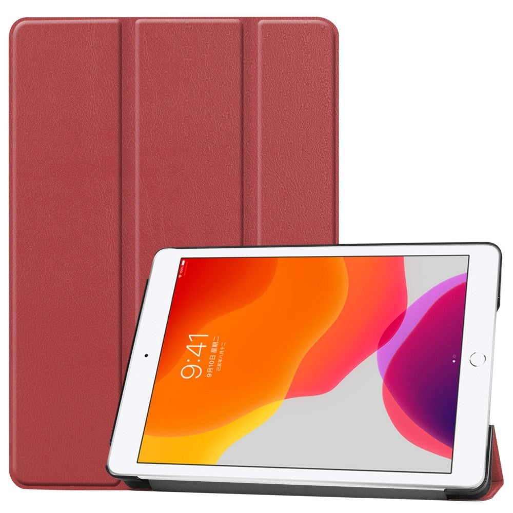 iPad 10.2" (2021 / 2020 / 2019) Tri-fold Fodral - Mörkröd