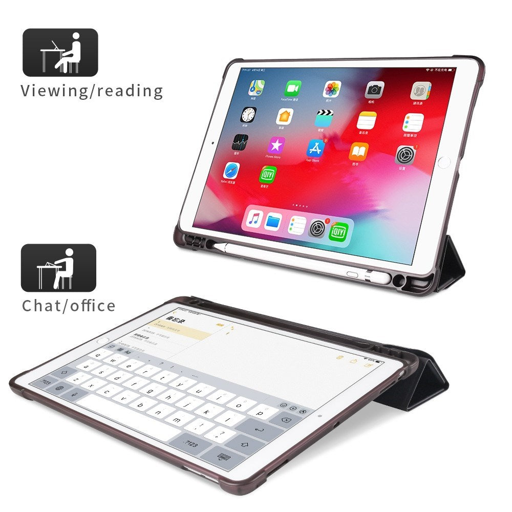 iPad 10.2" (2021 / 2020 / 2019) / iPad Pro 10.5 / iPad Air (2019) Flexibelt Origami Fodral - Svart