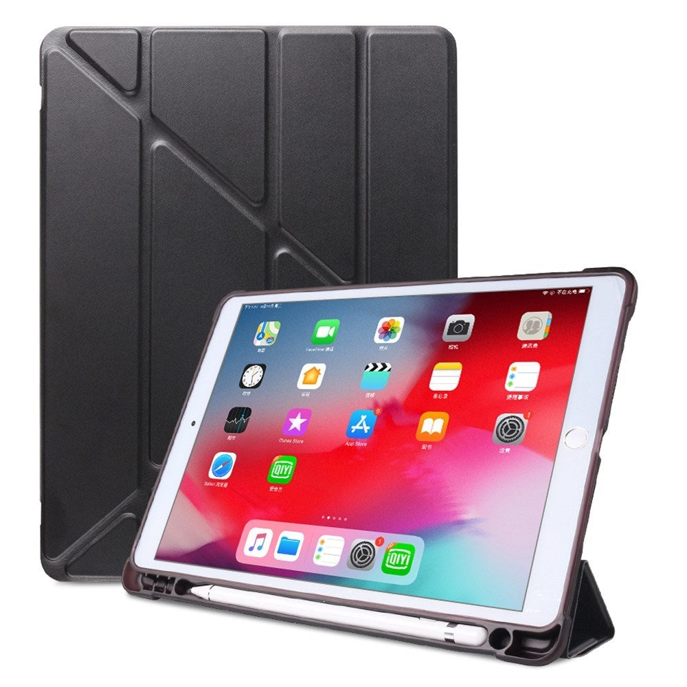 iPad 10.2" (2021 / 2020 / 2019) / iPad Pro 10.5 / iPad Air (2019) Flexibelt Origami Fodral - Svart